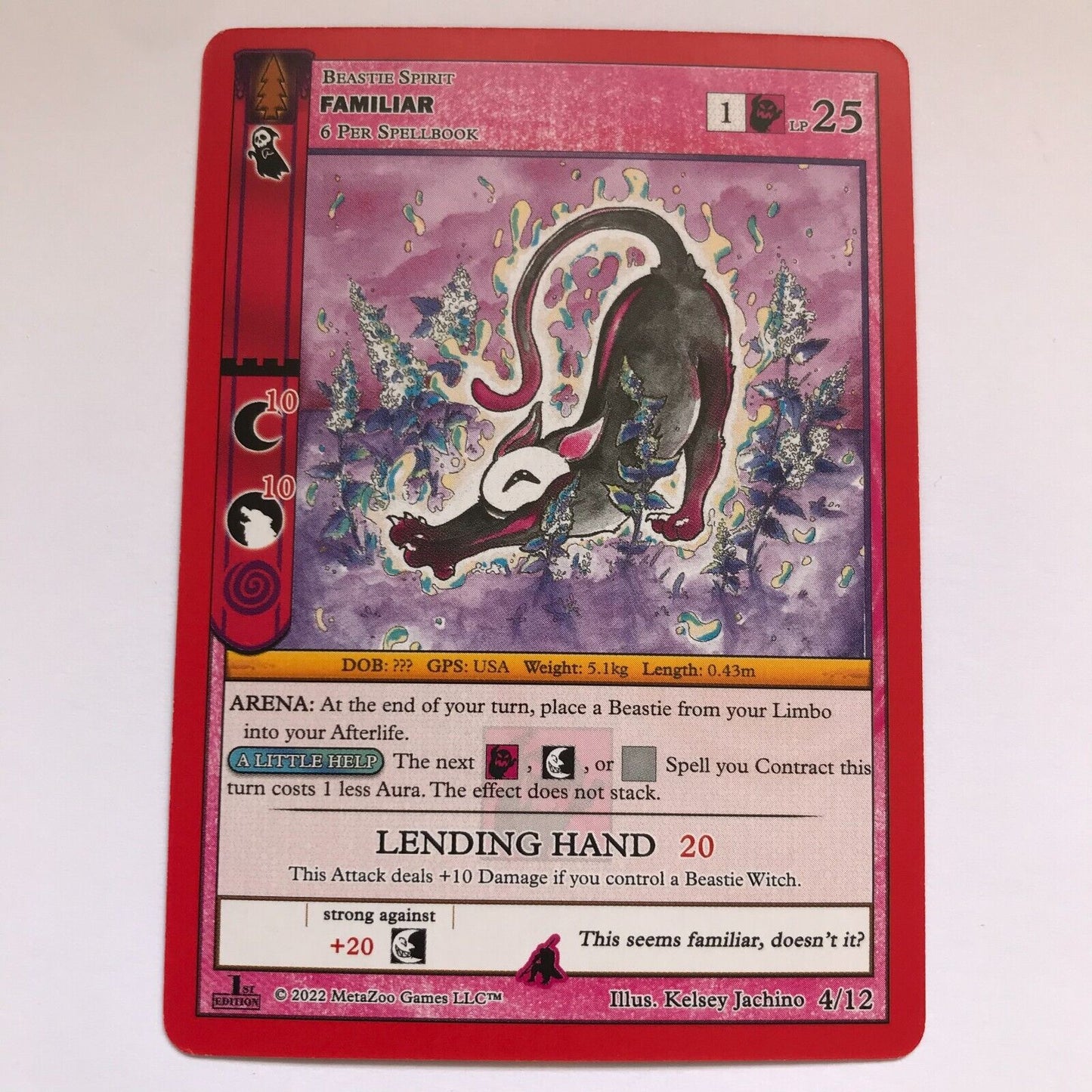 Familiar 4/12 - Release Event Deck - MetaZoo Wilderness 1st Edition