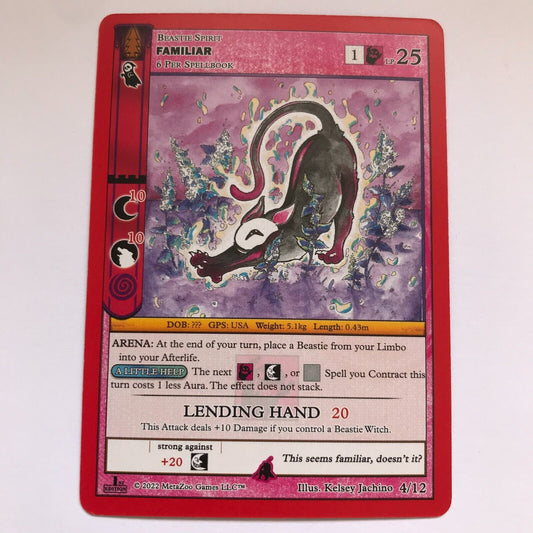 Familiar 4/12 - Release Event Deck - MetaZoo Wilderness 1st Edition