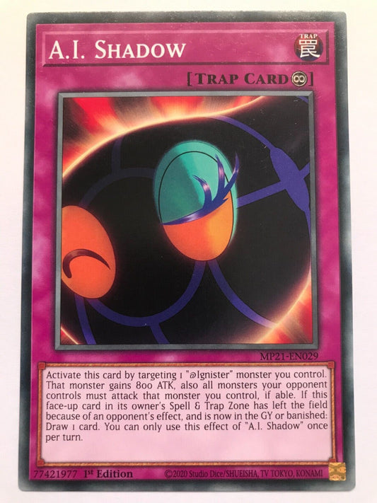 A.I. Shadow - MP21-EN029 - Common - 1st Edition - YuGiOh