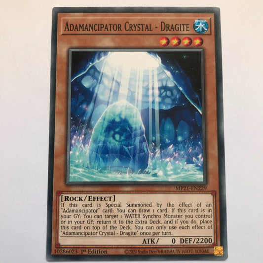 Adamancipator Crystal - Dragite - MP21-EN229 - Common - 1st Edition - YuGiOh