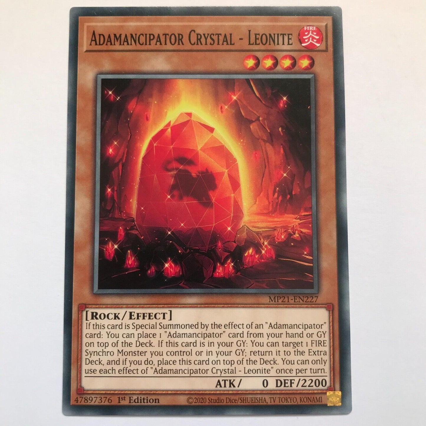 Adamancipator Crystal - Leonite - MP21-EN227 - Common - 1st Edition - YuGiOh
