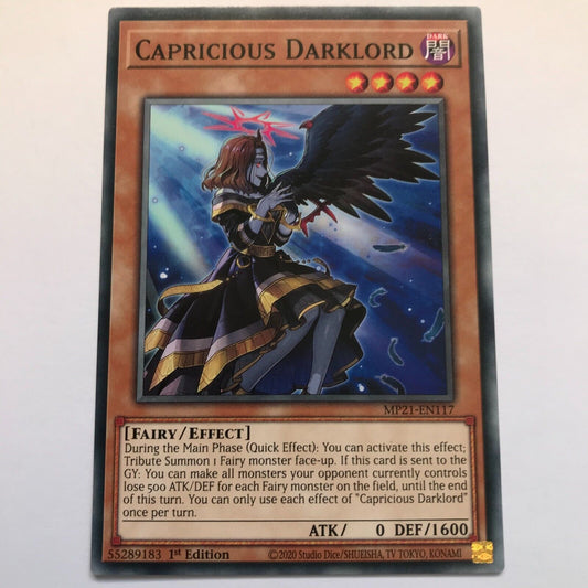 Capricious Darklord - MP21-EN117 - Common - 1st Edition - YuGiOh