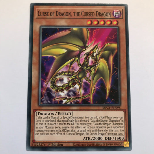 Curse Of Dragon, The Cursed Dragon - MP21-EN098 - Common - 1st Edition - YuGiOh