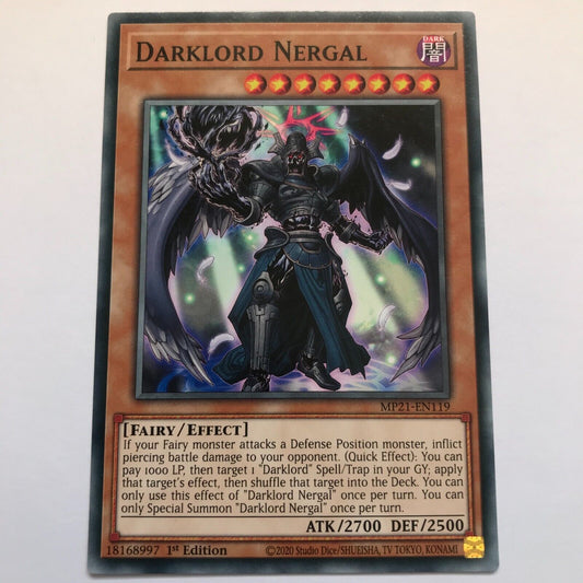 Darklord Nergal - MP21-EN119 - Common - 1st Edition - YuGiOh