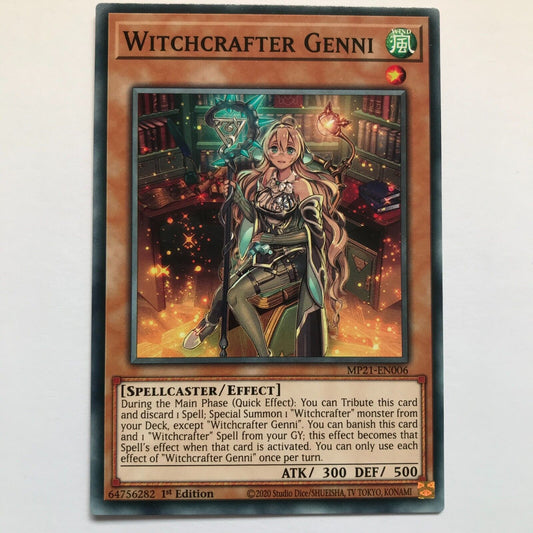 Witchcrafter Genni - MP21-EN006 - Common - 1st Edition - YuGiOh