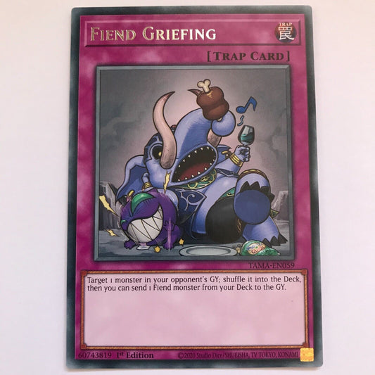 Fiend Griefing - TAMA-EN059 - Rare - 1st Edition - YuGiOh