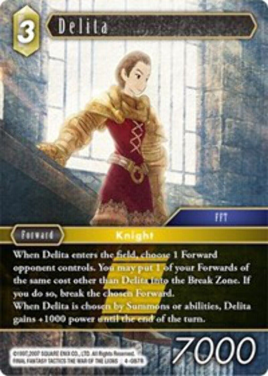 Delita - 4-087R OPUS 4 Final Fantasy TCG
