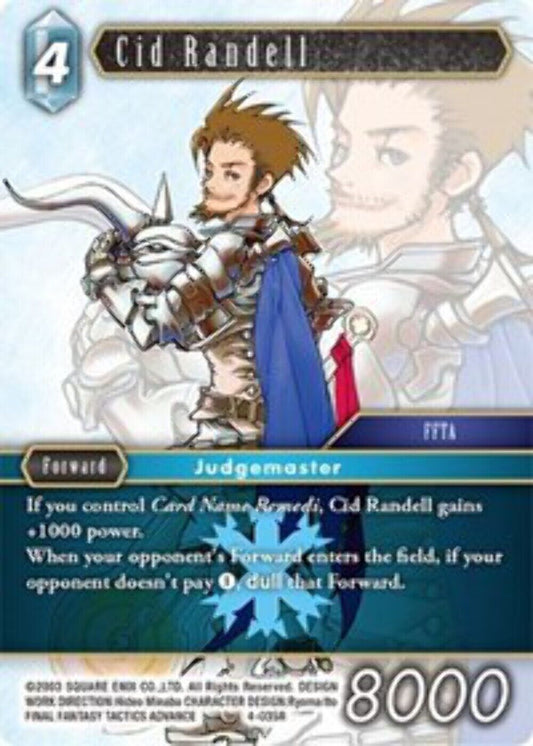 Cid Randell - 4-035R OPUS 4 Final Fantasy TCG