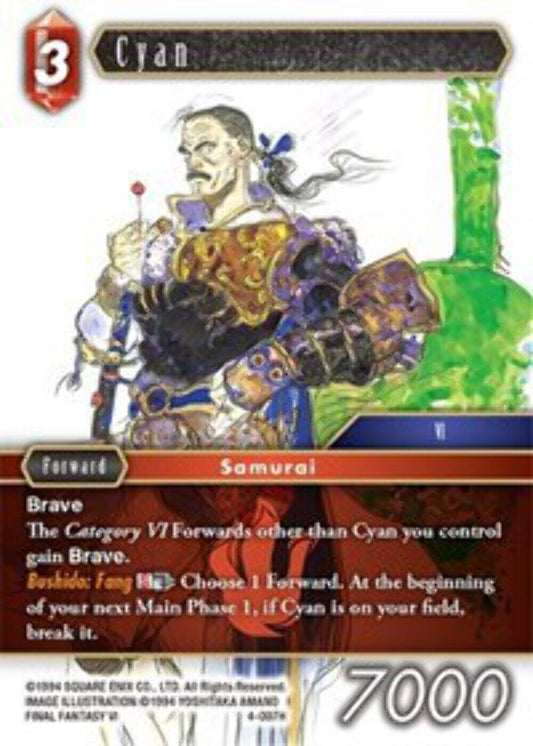 Cyan - 4-007H OPUS 4 Final Fantasy TCG