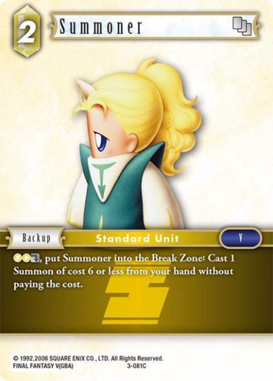 Summoner - 3-081C OPUS 3 Final Fantasy TCG