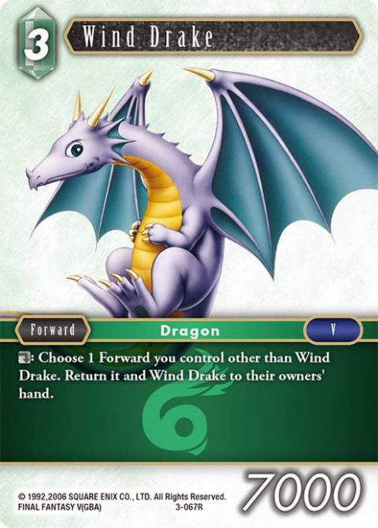 Wind Drake - 3-067R OPUS 3 Final Fantasy TCG