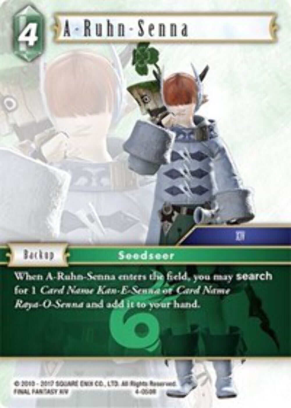 A-Ruhn-Senna - 4-050R - Foil OPUS 4 Final Fantasy TCG