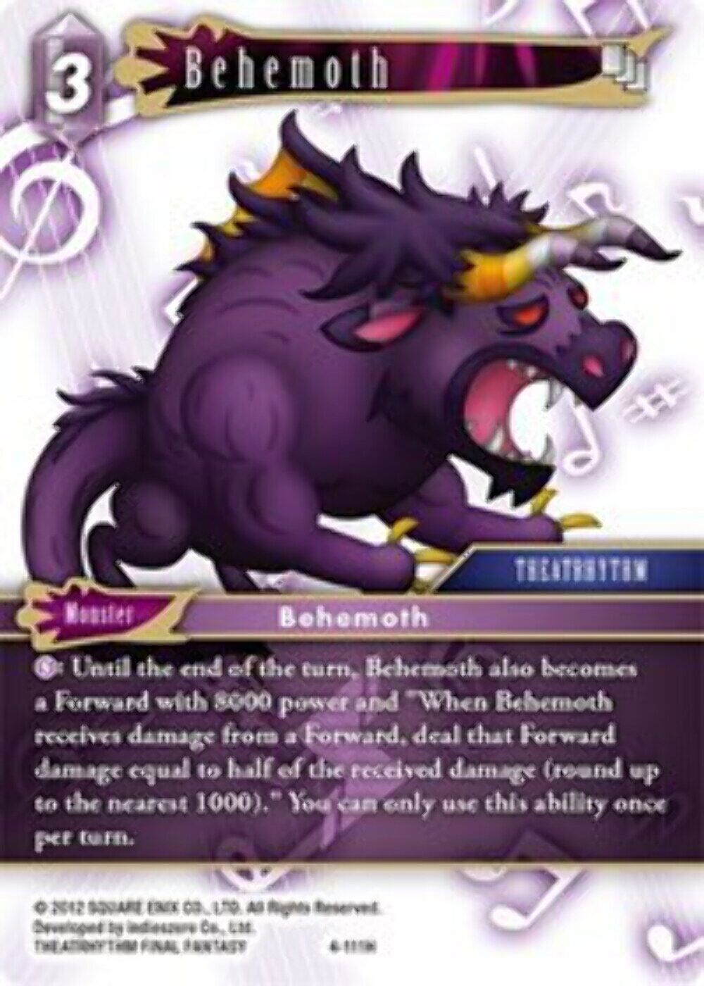 Behemoth - 4-111H OPUS 4 Final Fantasy TCG