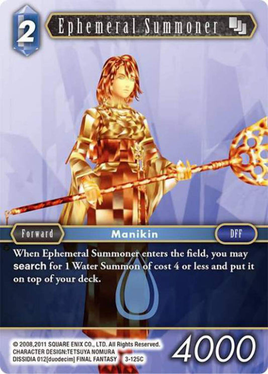 Ephemeral Summoner - 3-125C OPUS 3 Final Fantasy TCG