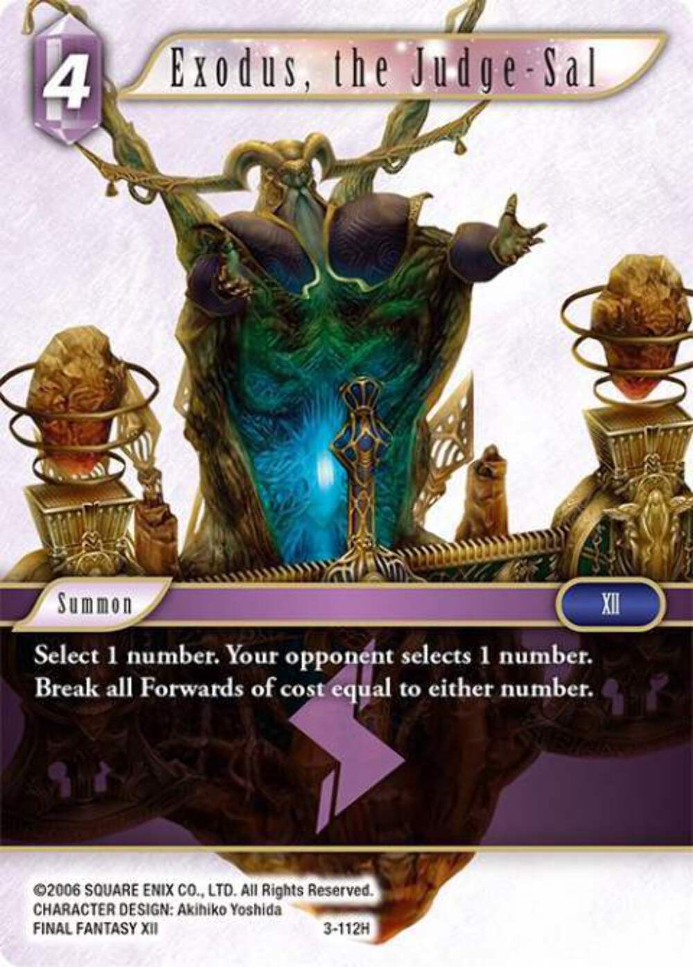 Exodus, the Judge-Sal - 3-112H OPUS 3 Final Fantasy TCG