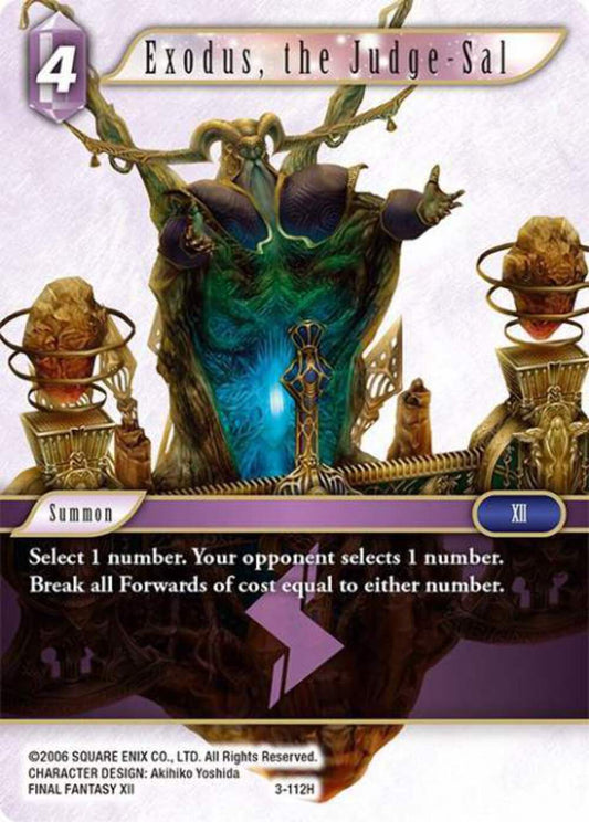 Exodus, the Judge-Sal - 3-112H OPUS 3 Final Fantasy TCG