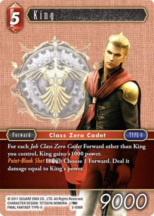 King - 3-006R OPUS 3 Final Fantasy TCG