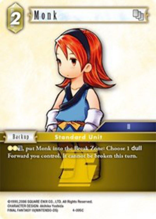 Monk - 4-095C OPUS 4 Final Fantasy TCG