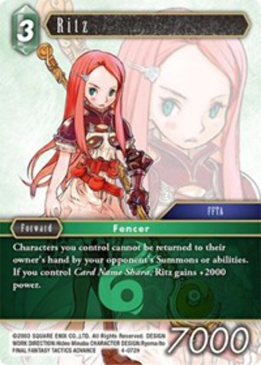 Ritz - 4-072H OPUS 4 Final Fantasy TCG