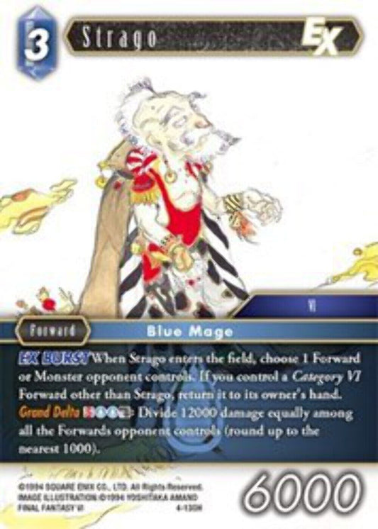 Strago EX - 4-130H OPUS 4 Final Fantasy TCG
