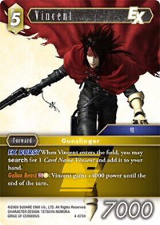 Vincent EX - 4-075H OPUS 4 Final Fantasy TCG