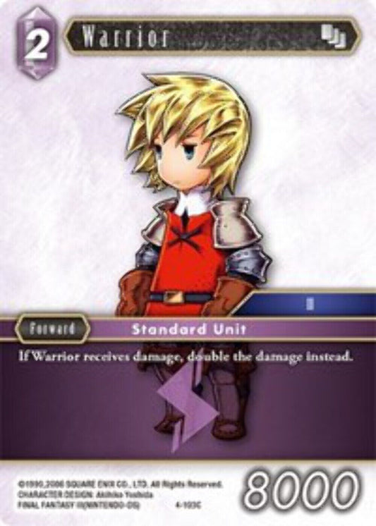 Warrior - 4-103C OPUS 4 Final Fantasy TCG