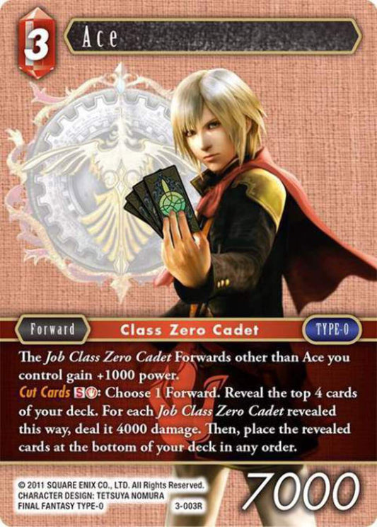 Ace - 3-003R OPUS 3 Final Fantasy TCG
