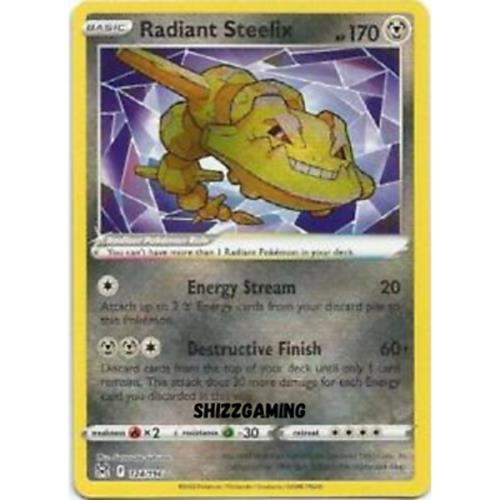Radiant Steelix 124/196 - Holo Rare - Pokémon Lost Origin