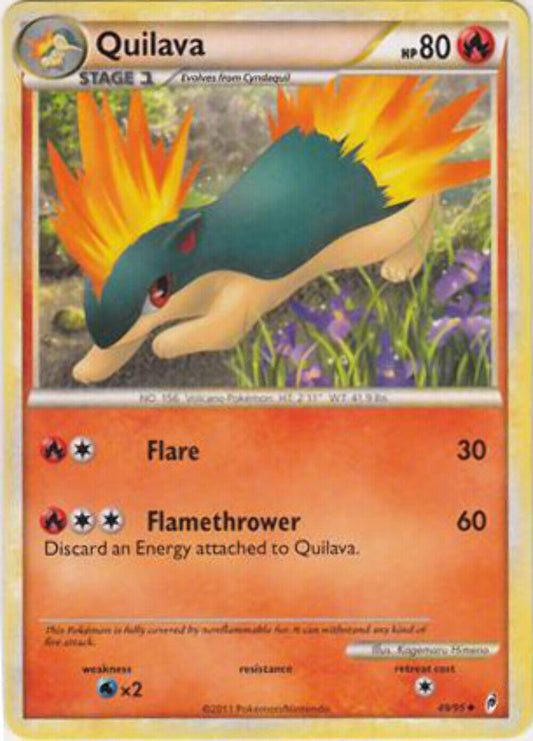 Quilava - 49/95 - Uncommon - Reverse Holo - Pokemon Call of Legends