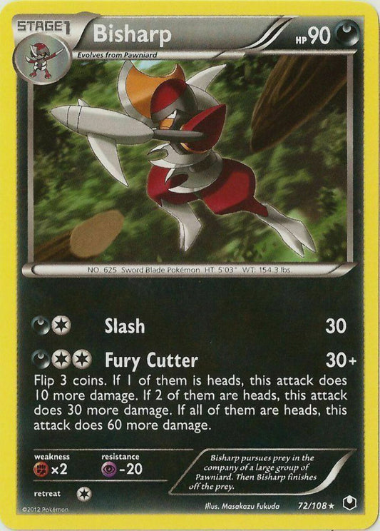 Bisharp - 72/108 - Rare - Reverse Holo - Pokemon Dark Explorers
