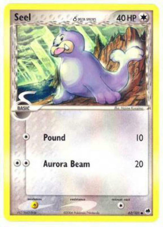 Seel - 62/101 - Common EX Dragon Frontiers