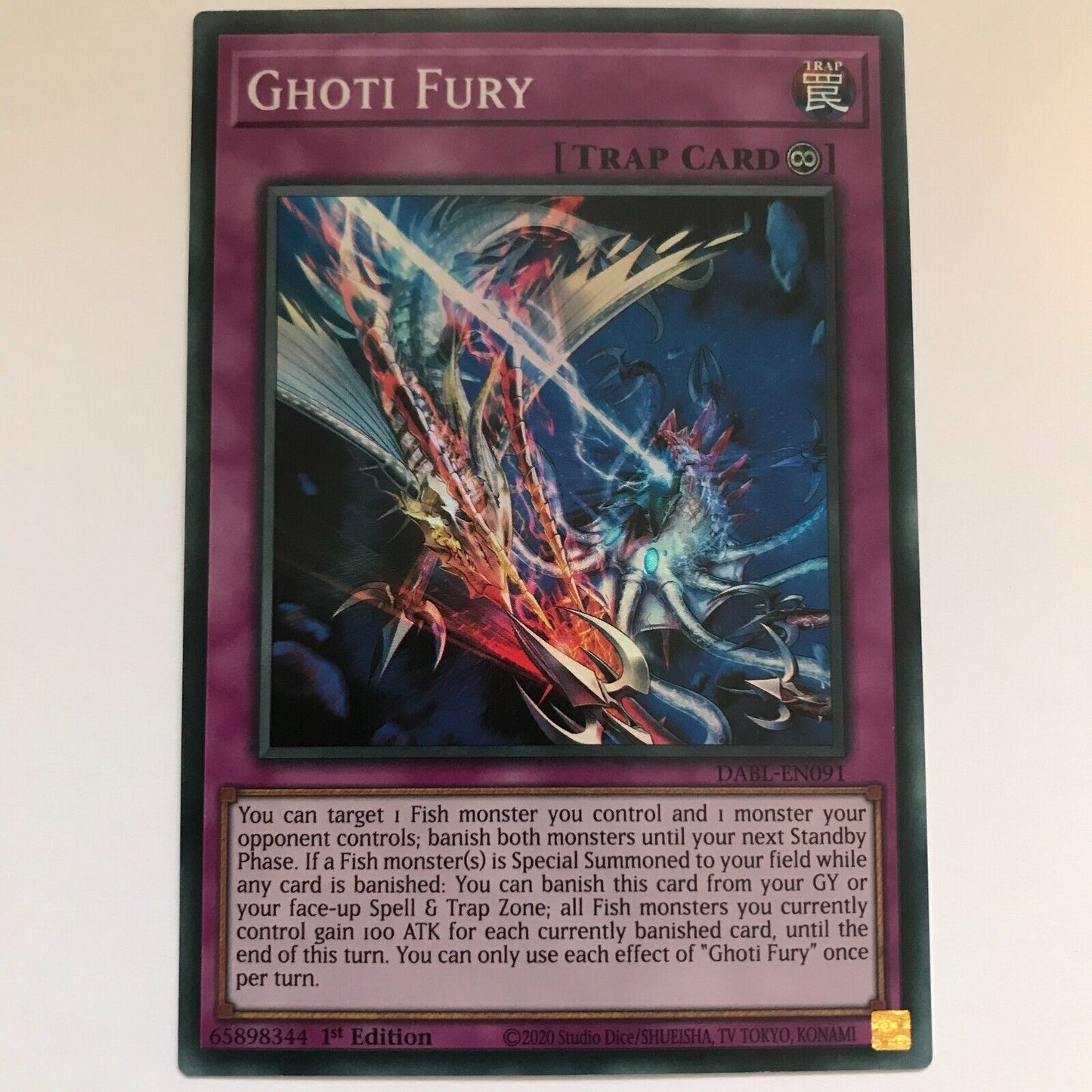 Ghoti Fury - DABL-EN091 - Super Rare - 1st Edition - YuGiOh