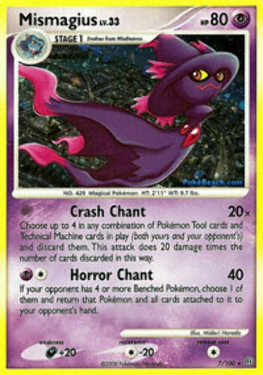 Mismagius - 7/100 - Holo Rare - Reverse Holo Stormfront LP
