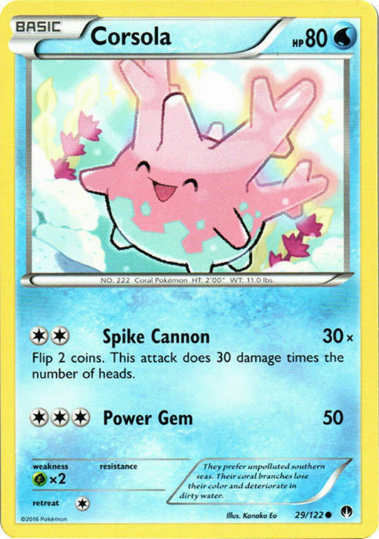 Corsola - 29/122 - Common - Pokemon BREAKPoint