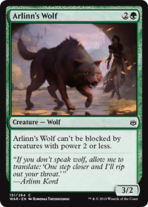 Arlinn's Wolf - War of the Spark - MTG