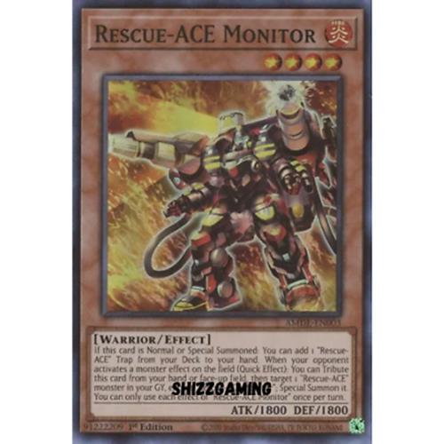 Rescue-ACE Monitor - AMDE-EN003 - Super Rare - 1st Edition - YuGiOh