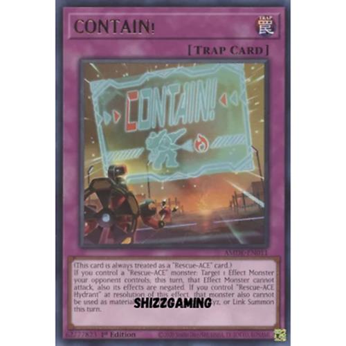 CONTAIN! - AMDE-EN011 - Rare - 1st Edition - YuGiOh