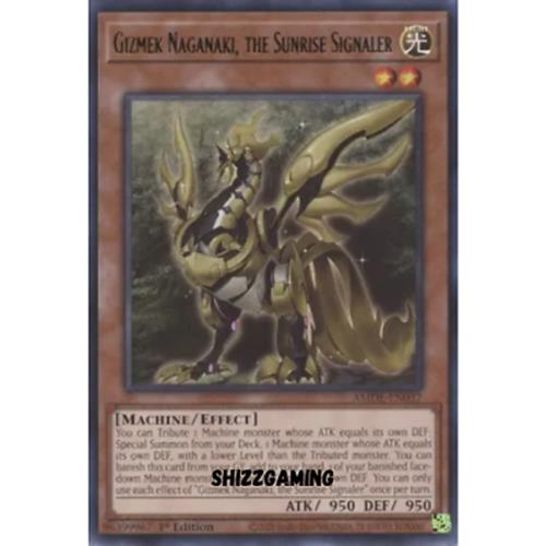 Gizmek Naganaki, the Sunrise Signaler - AMDE-EN037 - Rare - 1st Edition - YuGiOh