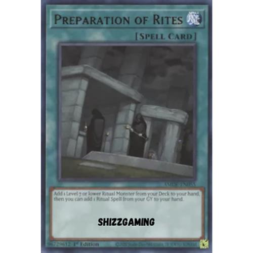 Preparation of Rites - AMDE-EN055 - Rare - 1st Edition - YuGiOh