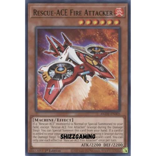 Rescue-ACE Fire Attacker - AMDE-EN005 - Rare - 1st Edition - YuGiOh