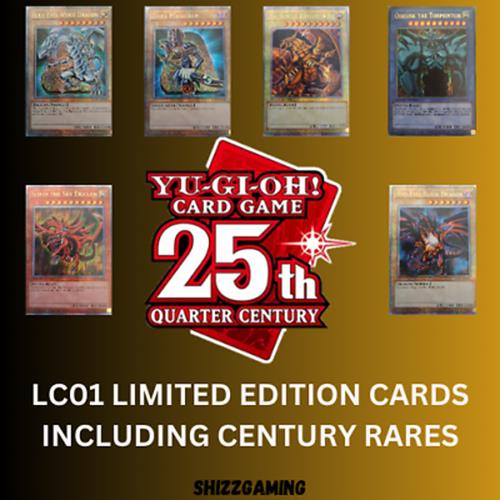 Yu-Gi-Oh! 25th Quarter Century Rare's & Limited Editions LC01-EN001 -LC01-EN006