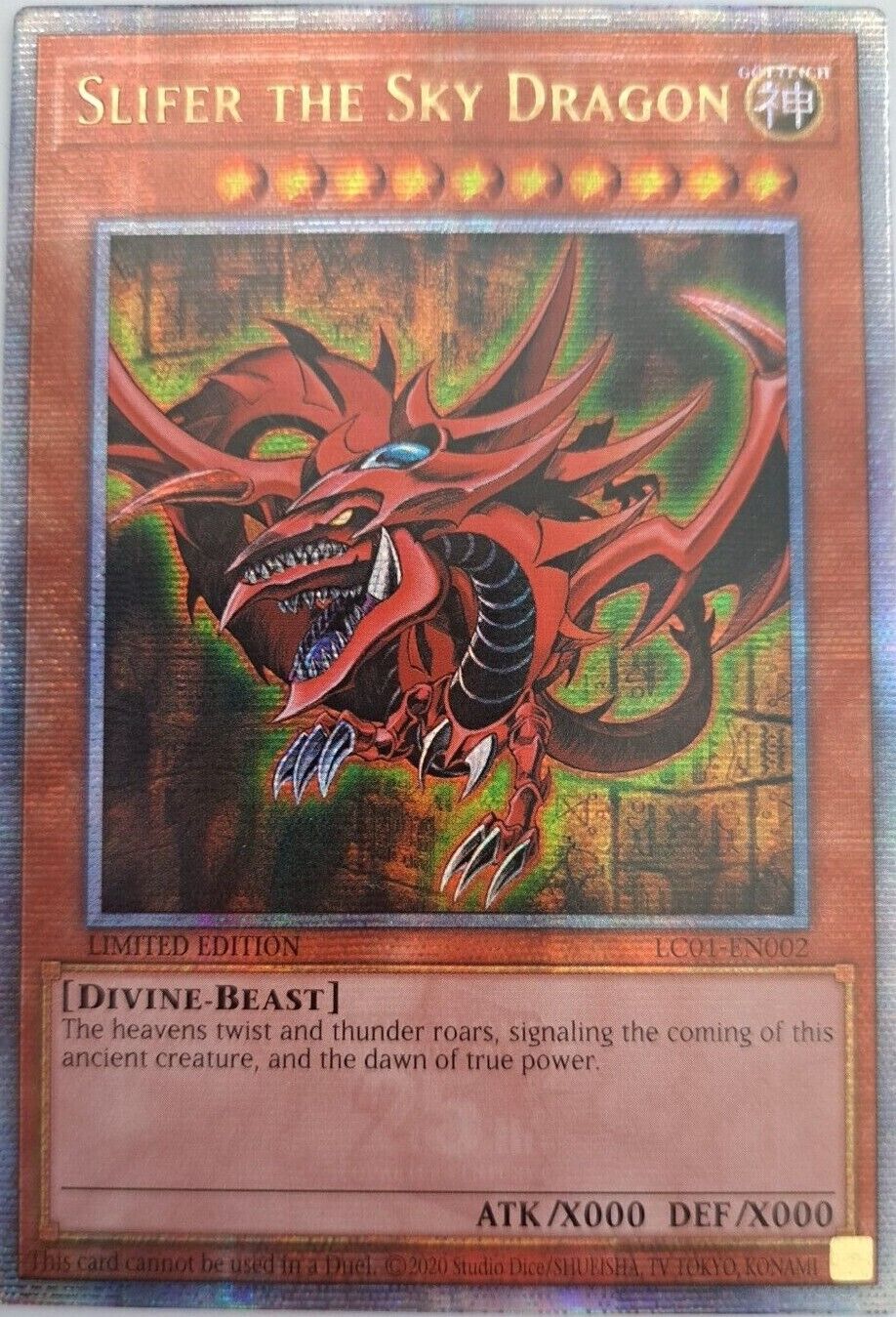 Yu-Gi-Oh! 25th Quarter Century Rare's & Limited Editions LC01-EN001 -LC01-EN006