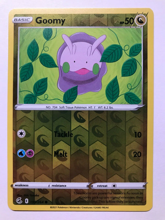 Goomy - 195/264 - Common Reverse Holo - Sword & Shield: Fusion Strike