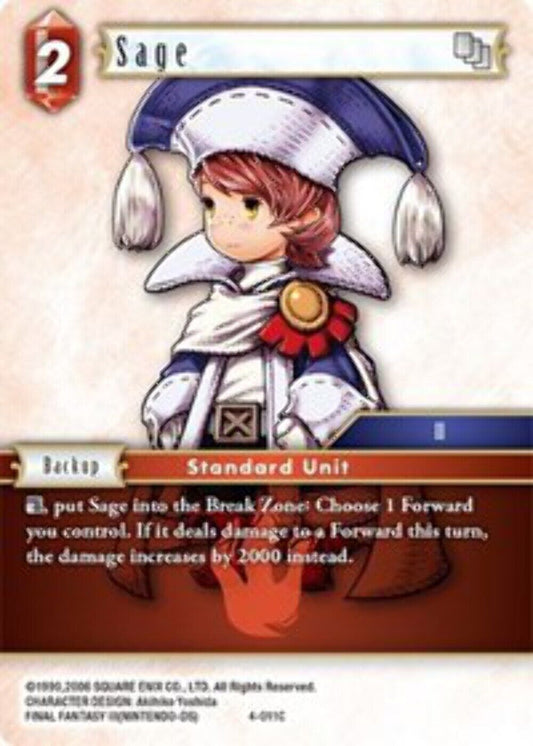Sage - 4-011C - Foil OPUS 4 Final Fantasy TCG