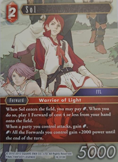 Sol 16/013H - OPUS 16 Final Fantasy TCG