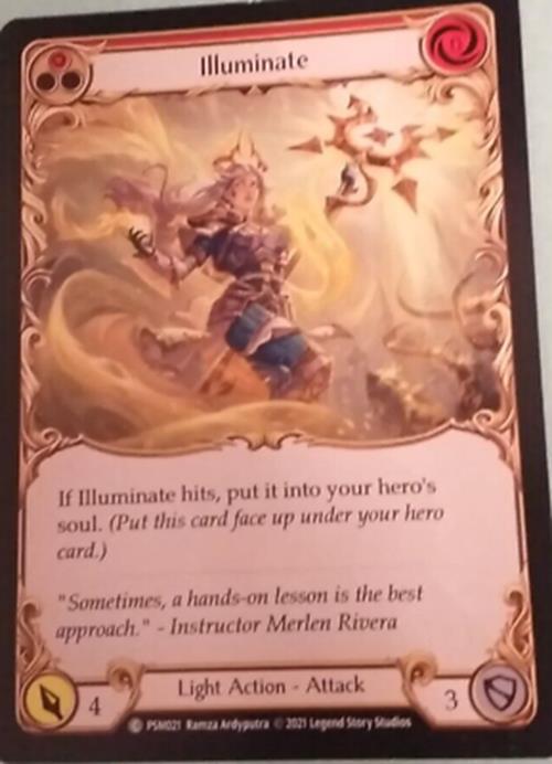 Illuminate (Red) - PSM021 - Common - Flesh and Blood TCG Blitz Deck: Prism