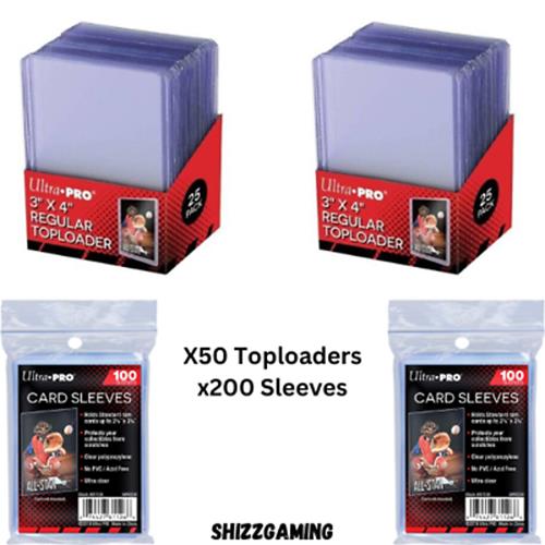 Ultra PRO 3X4 Toploader & Penny Sleeves - Pokémon MTG YuGiOh TCG