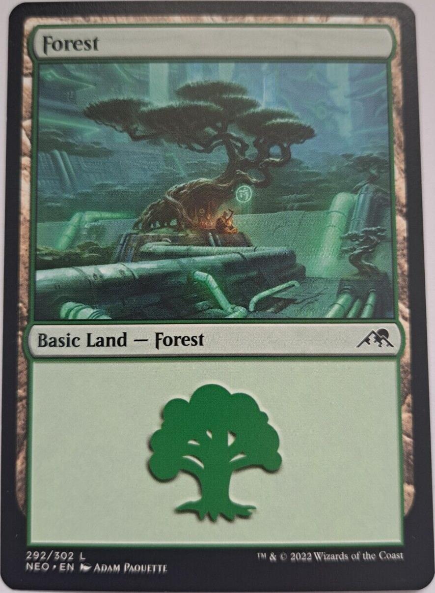 Forest (292) - Kamigawa: Neon Dynasty - MTG
