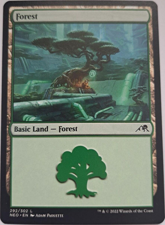 Forest (292) - Kamigawa: Neon Dynasty - MTG