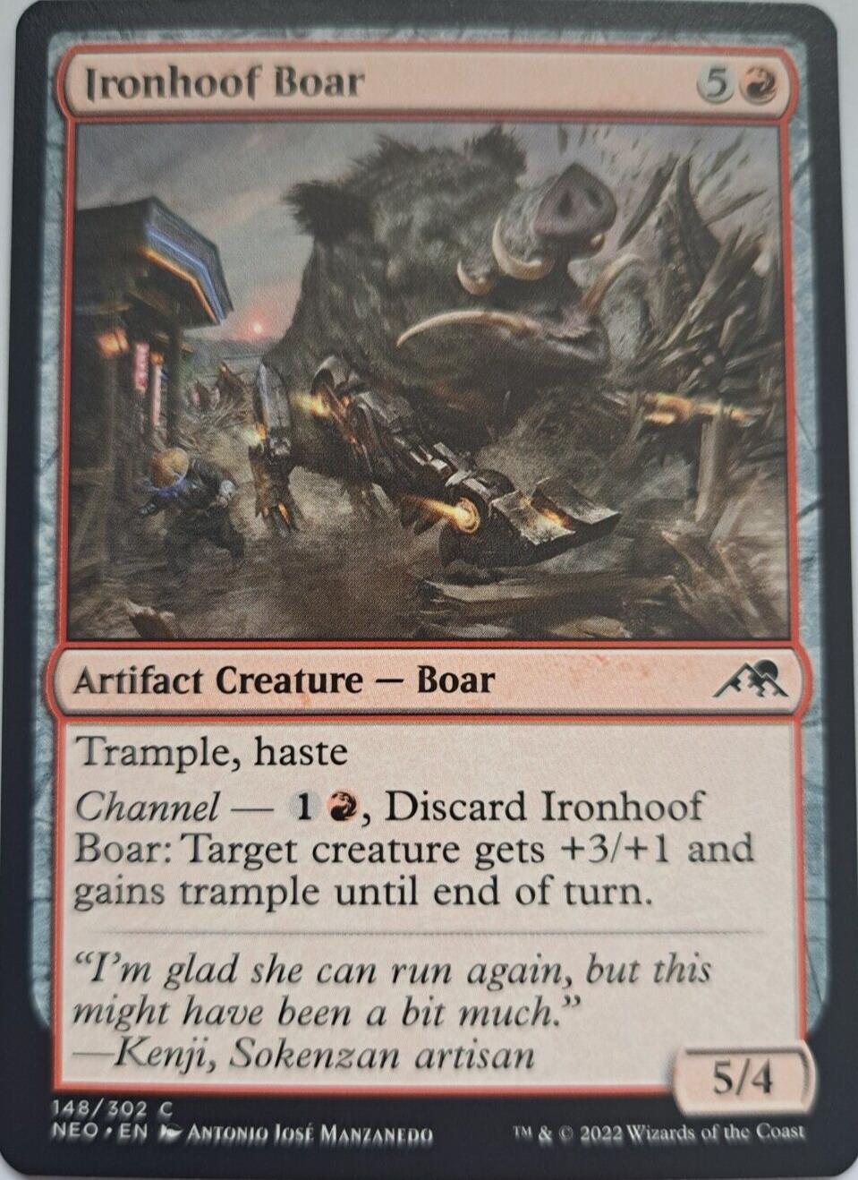 Ironhoof Boar - Kamigawa: Neon Dynasty - MTG